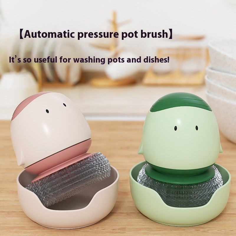 Automatic Liquid Filling Dishwashing Kitchen Brush